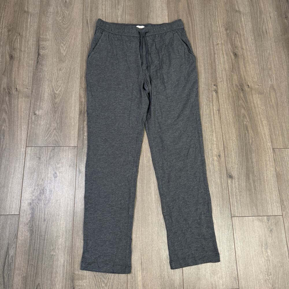J.Crew Cotton Jersey Blend Pajama Pants Men M Heather Gray Elastic Waist Stretch